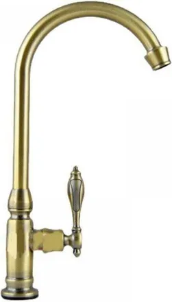 OEM Grifo Mezclador - Lat&oacute;n Cepillado - Agua Fr&iacute;a - Rotaci&oacute;n 360&deg; - Para Lavabo Y Lavamanos - Bronce Antiguo - 1 Unidad