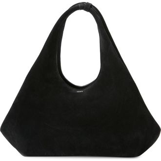Coperni Folded Suede Tote in Black Black at Nordstrom
