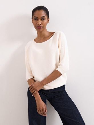 Phase Eight Giana Ribbed Jumper in Natural at Nordstrom, Size X-Small