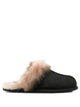 UGG Black Logo Slippers