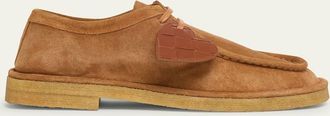 Bottega Veneta Daddy Derby Suede Wallabee Booties
