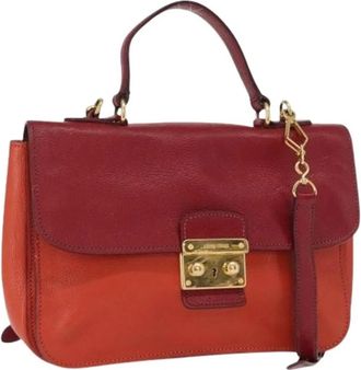 Miu Miu Pre-owned Leather Handbag - Dames - Vintage Handtas - Veelkleurig - ONE Size - Leer - Vintage