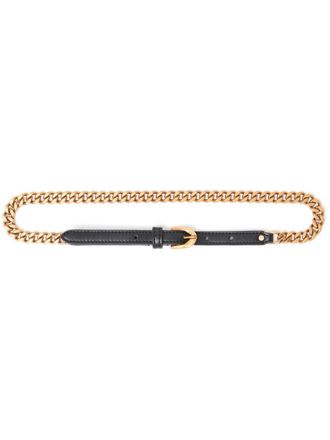 Stella McCartney Riem met kettingdetail - Zwart