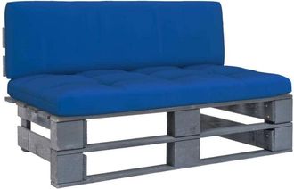 vidaXL Otomana De Jard&iacute;n De Palets Madera De Pino Impregnada Gris Vidaxl