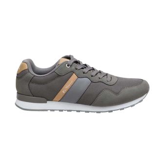 Ben Sherman Platte sneakers met logo voor heren (Grijs/Bruin)