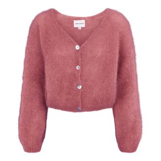 Americandreams Americandreams, Truien & Vesten, Dames, Roze, XL, Wol, Cornelia Cropped Cardigan