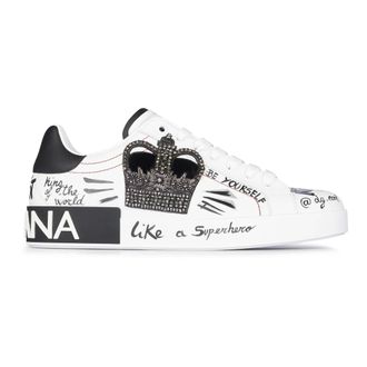 Dolce & Gabbana Sneakers, male, White, Size: 10 1/2 US Portofino Sneakers