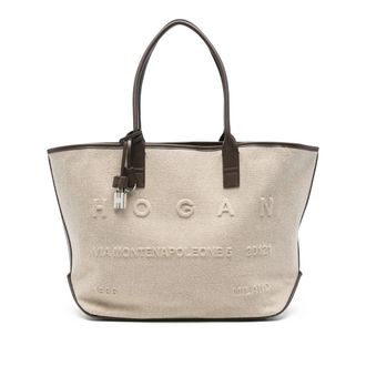 Hogan Embossed-logo Padlock Tote Bag