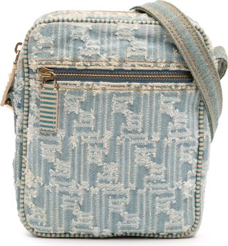Fendi Pre-owned Womens Denim Crossbody Adjustable Strap - Light Blue Textile - One Size