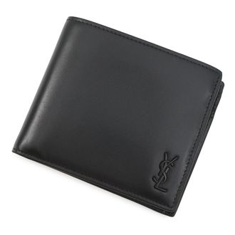 Saint Laurent Black Leather Wallet (Bi-Fold) (Pre-Owned)