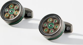 Tateossian Mens Septagear cogs cuff links