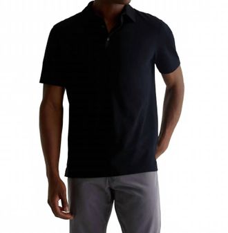 AG - Adriano Goldschmied Mens Bryce Polo In True Black