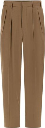 Corneliani Rechte broek - Heren - Broeken - Beige - Maat: S Leer