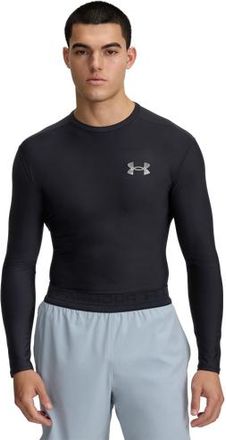 Under Armour Mens Heatgear OG Compression Long Sleeve - Black/Chrome Size 3XL