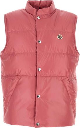 Moncler Pink Mock Collar Jacket