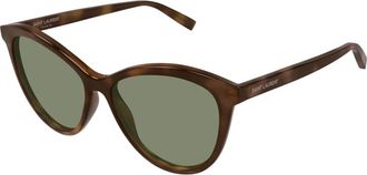 Saint Laurent Sunglasses, unisex, Brown, Size: 57 MM SL 456 Sunglasses