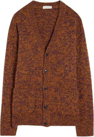 Dries Van Noten Mounia M.k. Cardigan - Heren - Vesten - Bruin - L - Wol - Truien & Vesten