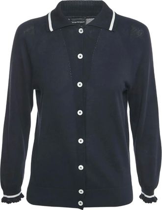 Emporio Armani Top con abbottonatura - Blu