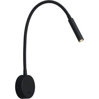 OEM L&aacute;mpara De Lectura Negra, L&aacute;mpara Led Flexible De Cuello De Cisne De 3w 3000k, L&aacute;mpara De Lectura De Pared De 240v Con Interruptor Para Dormitorios, S