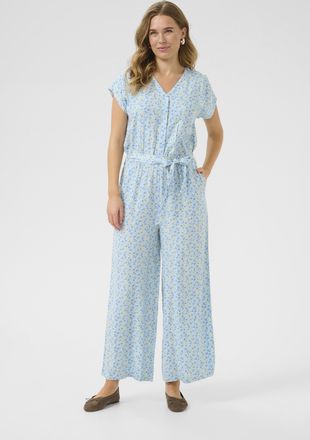 Cream Jumpsuit Loose fit blue multi