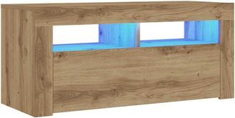 vidaXL Vidaxl - tv Cabinet with led Lights Artisan Oak 90x35x40 cm Engineered Wood