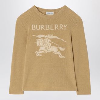 Burberry Pullover Knight beige in misto lana