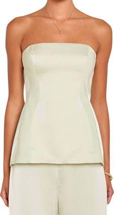 Amanda Uprichard Linda Top In Endive