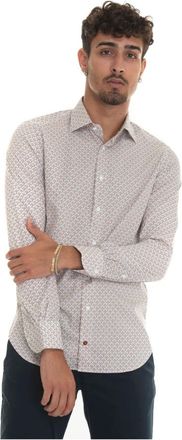 Carrel Italiaanse Dress Neck Casual Shirt - Heren - Casual Overhemden - Veelkleurig - XS - Katoen - Overhemden