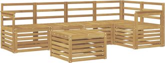 vidaXL Conjunto De Sof&aacute;s De Exterior 6 Uds. Blanco Vidaxl