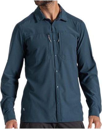 Craghoppers Nosilife Pro Langarm Hemd V Hemd für Herren | blau