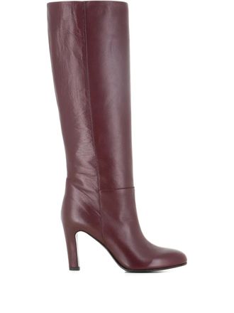 Del Carlo leather boots - Red
