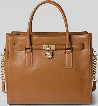 Michael Kors Handtasche mit Tragehenkel Modell HAMILTON in Mittelbraun, Gr&ouml;&szlig;e 1