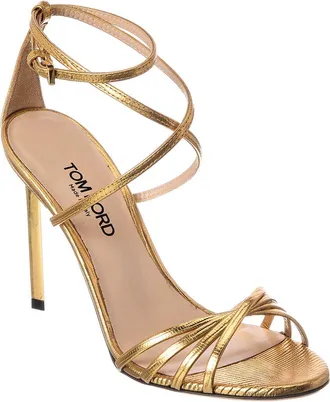Tom Ford Ida Embossed Leather Sandal