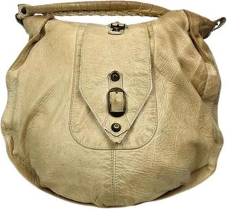 Balenciaga Pre-owned Handbags, female, Beige, Size: ONE SIZE Pre-owned Leather Handbag