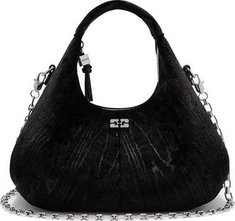 Ganni Hobo Mini Velvet Moire
