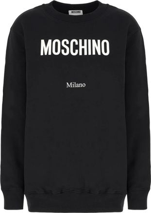 Moschino Hoodies & sweatvesten, Dames, Zwart, XS, Stijlvol Sweatshirt voor een Trendy Look
