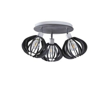 Netlighting Nicoleta Ceiling Spotlight Clusters Grey 32cm 3x E27