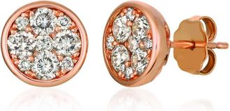 Le Vian Ladies Clusters & Composition Earrings set in 14K Strawberry Gold