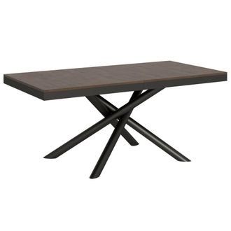 Itamoby Mesa extensible 90x180/440 cm efecto madera nogal, hierro