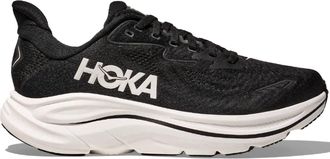 Hoka One One Mens Clifton 10 Running Shoe In Black/white