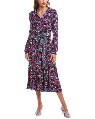 Diane Von F&uuml;rstenberg Diane Von Furstenberg Phoenix Reversible Mesh Wrap Dress