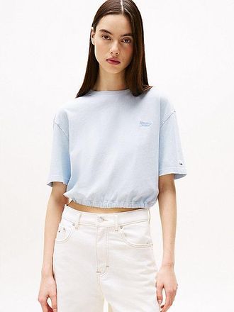 Tommy Hilfiger Cropped Loose Open Back T-Shirt