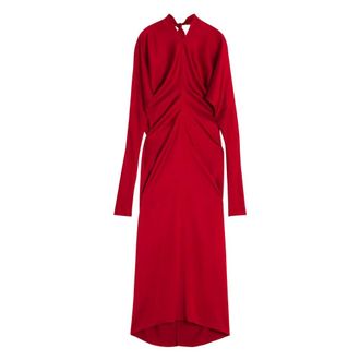 Lanvin Kleedjes, Dames, Rood, S, Geklede Jurk