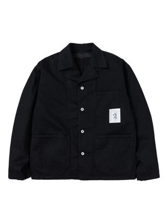 Neighborhood patch-pocket cotton jacket - Black