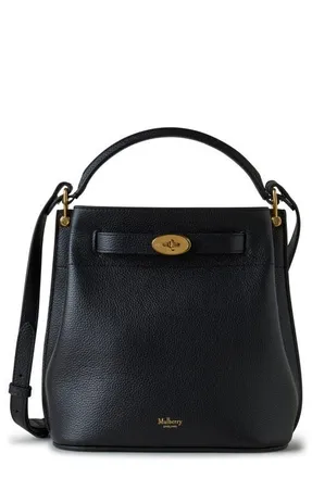 Mulberry Islington Leather Bucket Bag in Black at Nordstrom