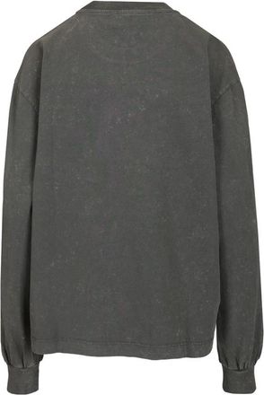 Ganni T-shirt met lange mouwen en tijger - Dames - Sweatshirts - Zwart - M - Katoen - Hoodies & sweatvesten