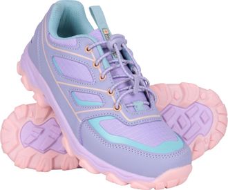 Mountain Warehouse Kids Approach Running Trainers. Indoor & Outdoor Sports Shoes for Boys & Girls. Lightweight, Durable & Breathable - for Spring Summer, Walking & Hikin