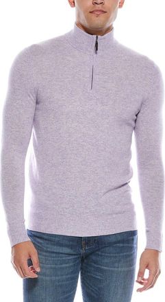 Quinn Cashmere 1/4-Zip Mock Neck Sweater