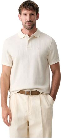 Barbour Tops, Heren, Beige, M, Katoen, Harworth Tailored Polo