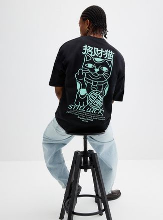Woodbird Mens Lucky Cat T-shirt